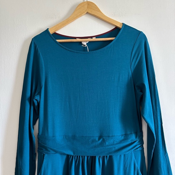 NWT Boden Abigail Teal Long Sleeve Lined Sheath Dress size 10 - Picture 5 of 8